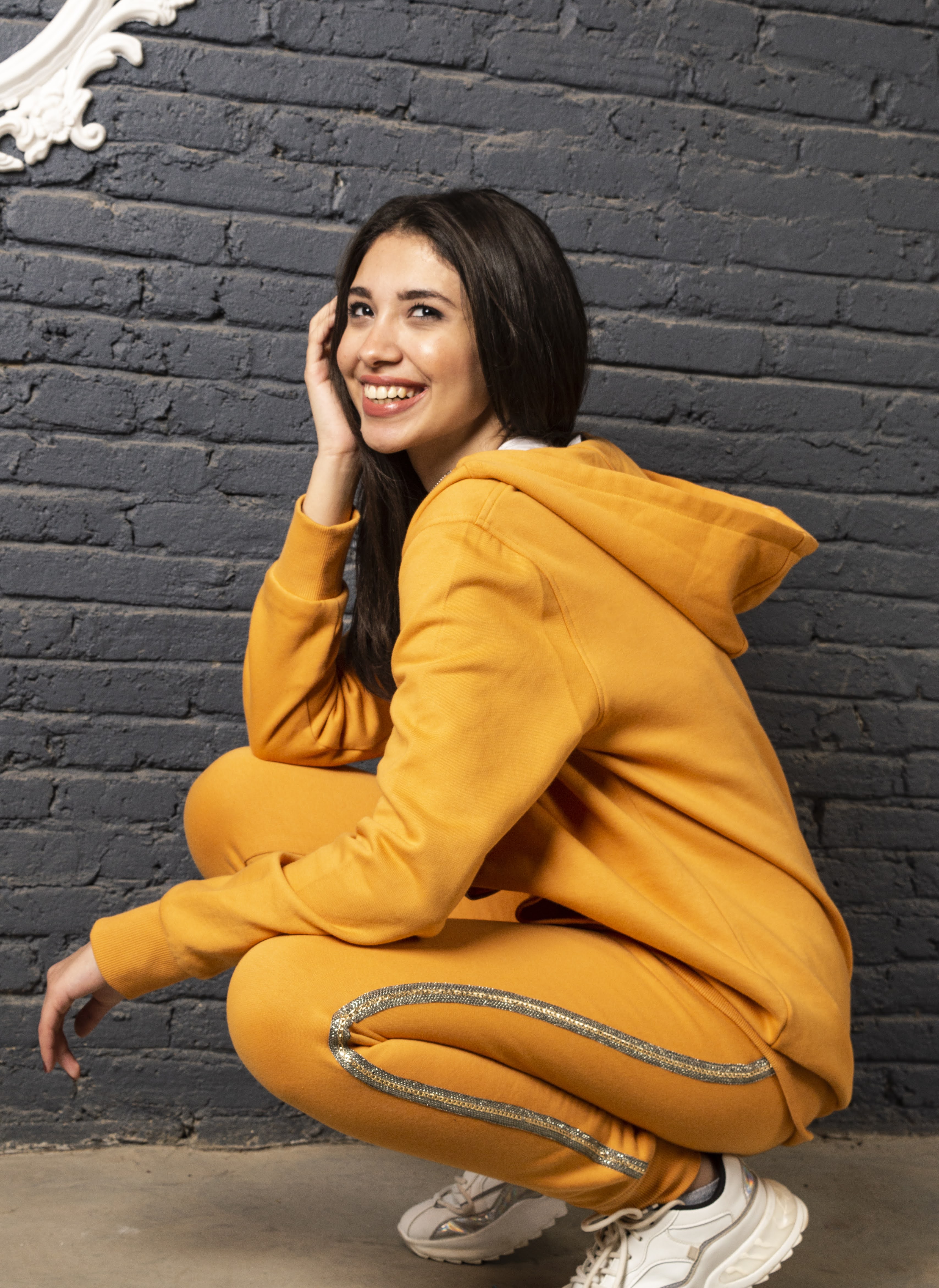 PRE-ORDER The Mustard Luxe Zip-Up Set